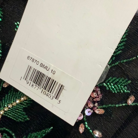 Mac Duggal 67870 NWT BEADED ILLUSION HIGH NECK TRUMPET GOWN - Picture 8 of 11